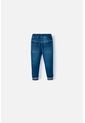 Jegging LittleMic En Denim Tono Medio Con Elástico En Cintura Para Bebé Niño 9-12 de LittleMic