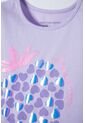Camiseta De Littlemic Manga Corta Lavanda Para Niña 2T A 5T 4T de LittleMic