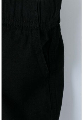 Bermuda LittleMic Con Resorte Negro Para Niño De 2T A 5T 3T