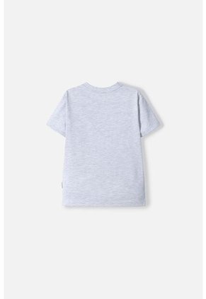 Camiseta LittleMic Gris Manga Corta Para Niño 2T A 5T 2T