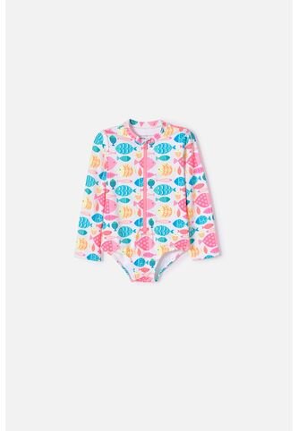 Vestido De Baño Del Littlemic Multicolor Para Niña 2T A 5T 5T LittleMic
