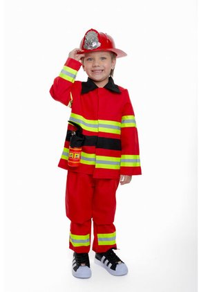 Disfraz Bombero De Littlemic Para Niño De 3T A 4T 3T