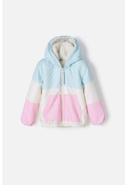 Chaqueta De LittleMic Con Capucha Multicolor Para Niña 2T A 5T 5T