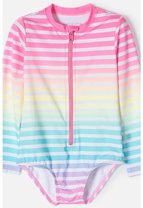 Conjunto De Baño LittleMic Manga Larga Multicolor Para Niña 2T A 5T 4T