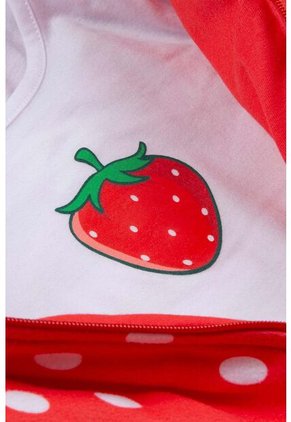 Conjunto LittleMic X3 Piezas Rojo Para Bebé Niña 18-24