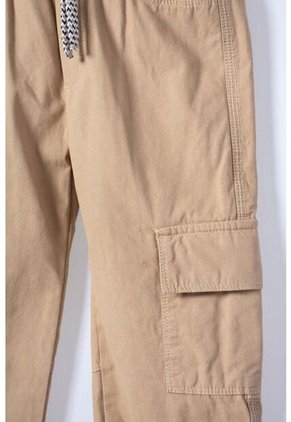 Jogger De Littlemic Con Cordón Caqui Para Niño 2T A 5T 3T