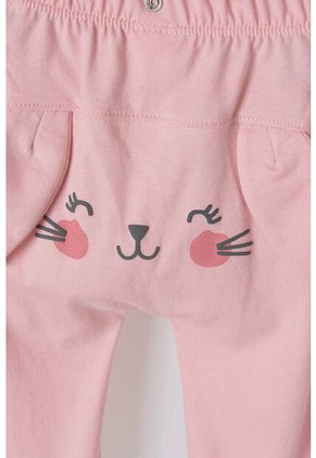 Pijama De LittleMic Con Pantalón Largo Verde Y Palo Rosa Para Bebé Niña 6-9