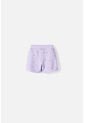 Short De Littlemic Con Cordón Lavanda Para Niña 2T A 5T 5T de LittleMic