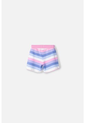 Short LittleMic Multicolor Con Cordón Ajustable En Cintura Para Niña 2T A 5T 2T
