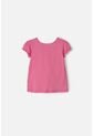 Camiseta Littlemic Rosada Manga Corta Para Niña 2T A 5T 4T de LittleMic