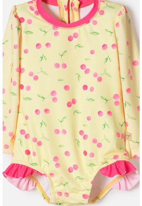 Vestido De Baño De Littlemic Con Gorro Multicolor Para Bebé Niña 3-6