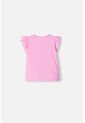 Camiseta LittleMic Rosada Manga Corta Con Bolero Para Niña 2T A 5T 3T de LittleMic