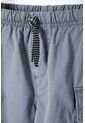 Bermuda De Littlemic Con Bolsillos Gris Para Niño 2T A 5T 3T de LittleMic