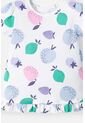 Camiseta De Littlemic Manga Corta Marfil Para Niña 2T A 5T 5T de LittleMic