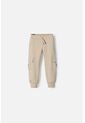 Jogger De Littlemic Con Cordón Caqui Para Niño 2T A 5T 4T de LittleMic