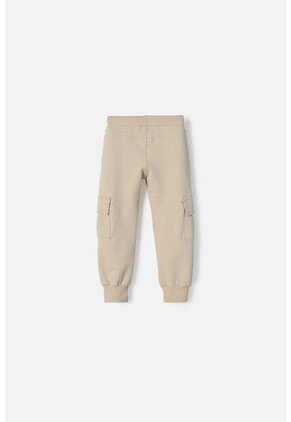 Jogger De Littlemic Con Cordón Caqui Para Niño 2T A 5T 4T