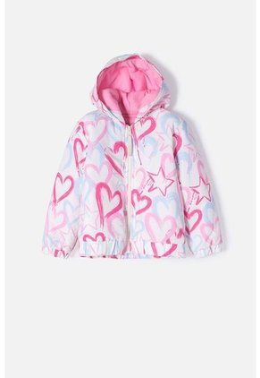 Chaqueta LittleMic Multicolor Con Cierre Ajustable En Frente Para Niña 2T A 5T 5T