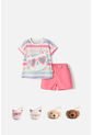 Conjunto De Littlemic Con Short Multicolor Para Niña 2T A 6T 3T de LittleMic