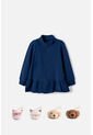 Buzo De Littlemic Con Cierre Azul Para Niña 2T A 6T 4T de LittleMic