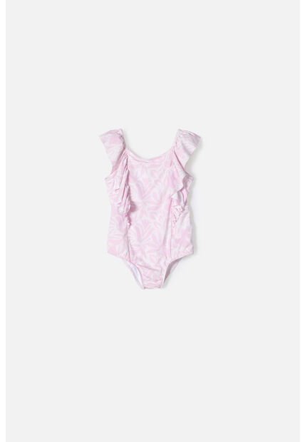 Vestido De Baño De Littlemic Rosado Para Niña 2T A 5T 5T