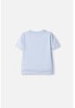 Camiseta LittleMic Azul Clara Manga Corta Para Niño 2T A 5T 5T de LittleMic