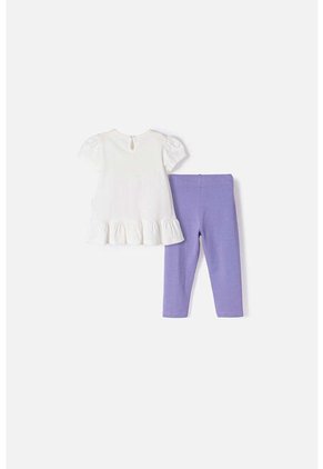 Conjunto LittleMic Multicolor De Camiseta Estampada Para Bebé Niña 18-24