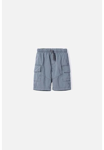 Bermuda De Littlemic Con Bolsillos Gris Para Niño 2T A 5T 2T LittleMic
