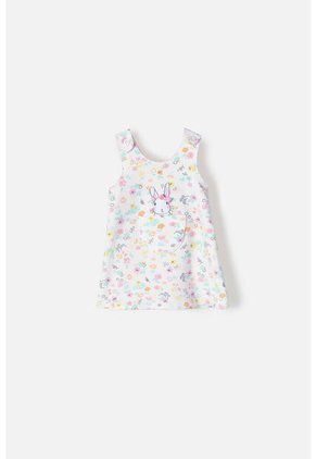 Vestido De Dos Piezas LittleMic Manga Corta Rosado Para Bebé Niña 9-12