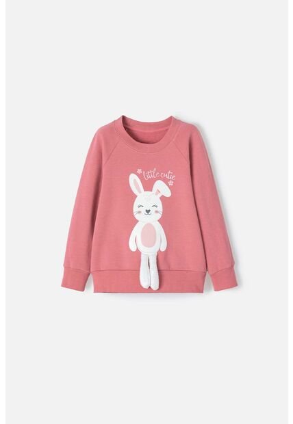 Buzo De LittleMic Cerrado Rosa Viejo Para Niña 2T A 5T 2T