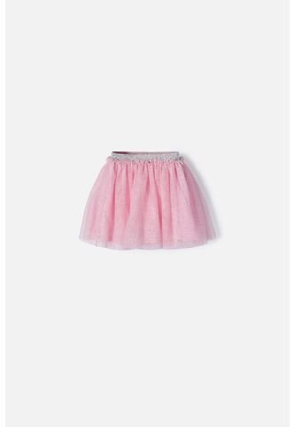 Falda De Littlemic Corta Rosada Para Niña 2T A 5T 3T LittleMic