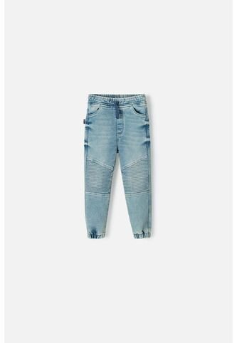 Jogger De LittleMic Con Cordón Azul Claro Para Niño 2T A 6T 3T LittleMic