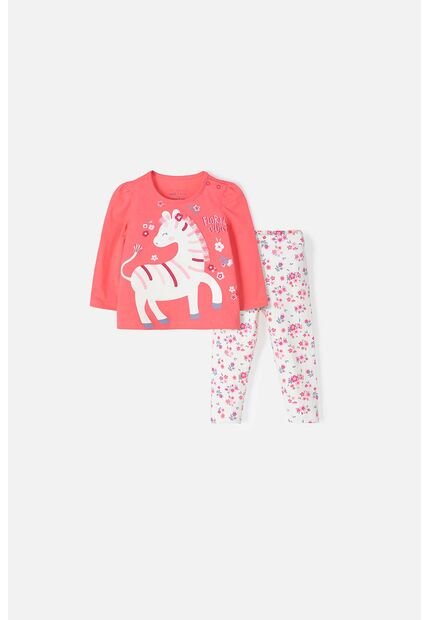 Conjunto LittleMic Con Pantalón Largo Coral Para Bebé Niña 12-18