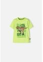 Camiseta De LittleMic Manga Corta Verde Para Niño 2T A 5T 3T de LittleMic