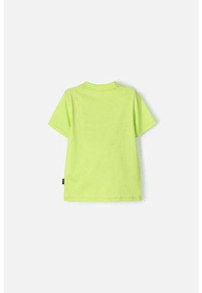 Camiseta De LittleMic Manga Corta Verde Para Niño 2T A 5T 3T