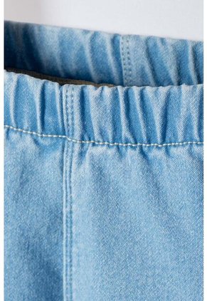 Jogger De Littlemic Cintura Elastica Azul Para Bebé Niña 9-12
