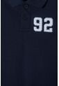 Camiseta Tipo Polo De Mic Azul Para Niño 2T A 5T 5T de LittleMic