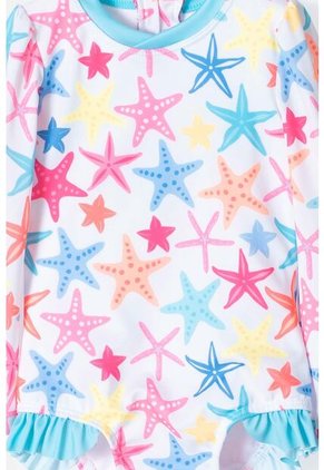 Vestido De Baño LittleMic Multicolor Incluye Bucket Hat Para Bebé Niña 9-12