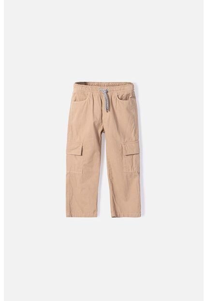Jogger De Littlemic Con Cordón Caqui Para Niño 2T A 5T 3T