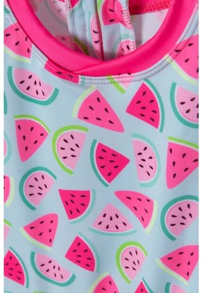 Vestido De Baño LittleMic Con Gorro Azul Y Fucsia Para Bebé Niña 12-18