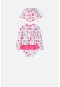 Vestido De Baño LittleMic Con Gorro Azul Y Fucsia Para Bebé Niña 12-18 de LittleMic