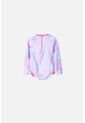 Vestido De Baño LittleMic Manga Larga Para Niña 2T A 5T 5T de LittleMic