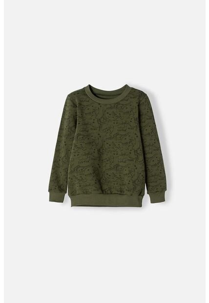 Buzo De LittleMic Cerrado Verde Para Niño 2T A 5T 2T