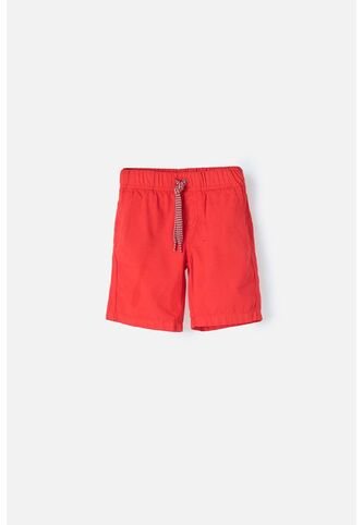 Bermuda LittleMic Con Cordón Roja Para  Niño 2T LittleMic