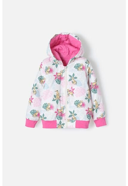 Chaqueta De LittleMic Multicolor Con Capucha Para Niña 2T A 5T 4T