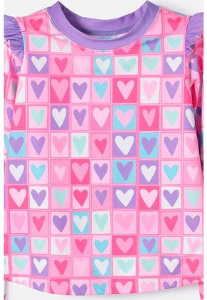 Vestido De Baño LittleMic Multicolor De Dos Piezas Para Niña 2T A 5T 4T