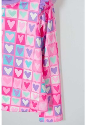 Vestido De Baño LittleMic Multicolor De Dos Piezas Para Niña 2T A 5T 4T