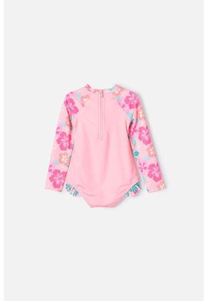 Vestido De Baño LittleMic Multicolor Tipo Enterizo Para Niña 2T A 5T 5T