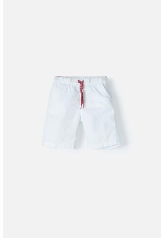 Bermuda LittleMic Con Resorte Blanca Para  Niño 5T LittleMic