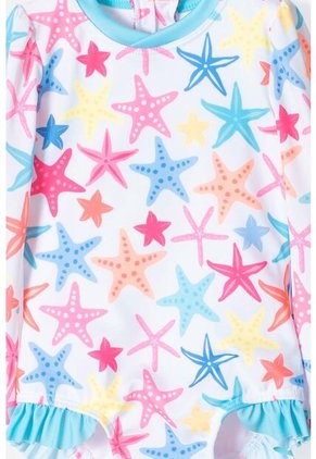 Vestido De Baño LittleMic Multicolor Incluye Bucket Hat Para Bebé Niña 6-9
