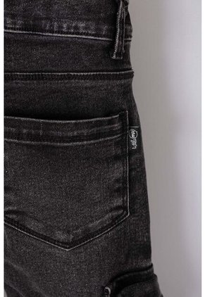 Jean LittleMic En Denim Tono Oscuro Con Bolsillos Tipo Cargo Para Niño 2T A 5T 5T